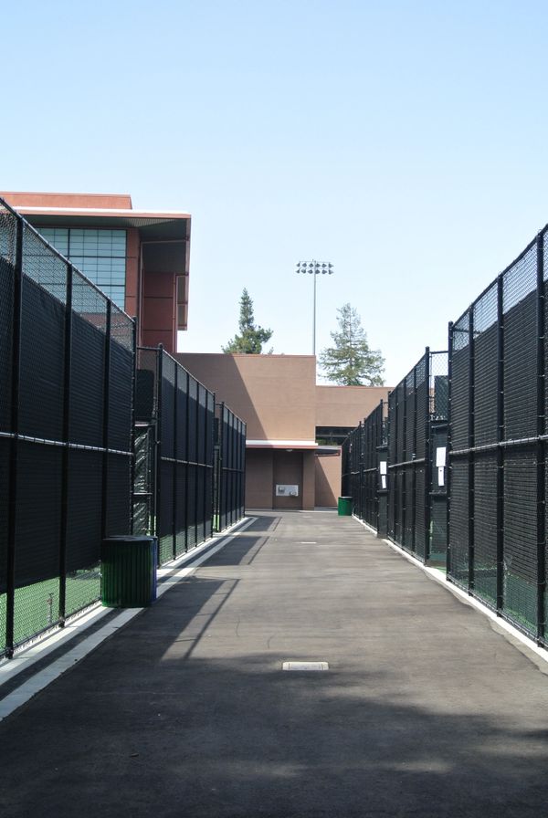 Fenced sports area