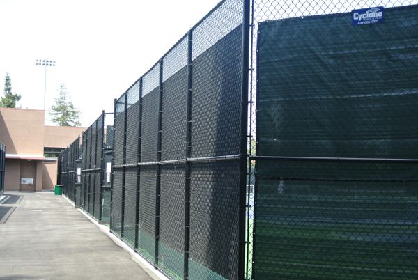Fenced sports area