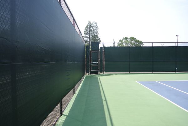 Fenced sports area