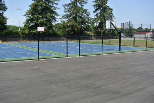 Fenced sports area