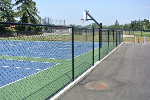 Fenced sports area