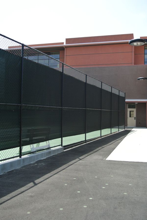 Fenced sports area