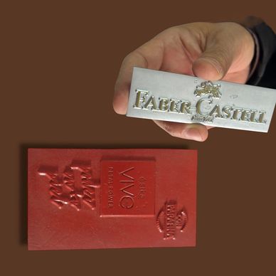 Placa metálica para impresión en hot stamping