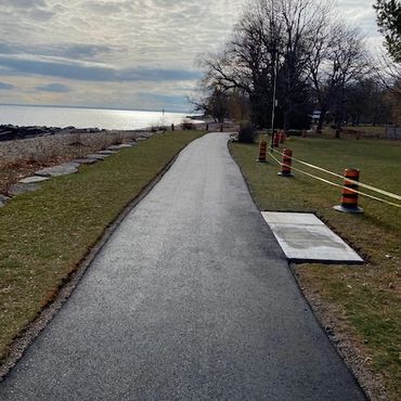 Asphalt paved road