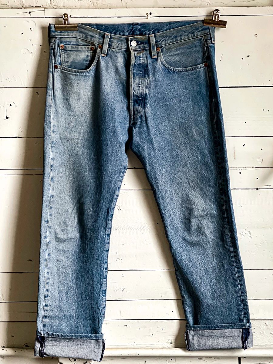 Whimsical Achievement Grind Vintage Levi's 501 Jeans "Big E" Premium 33 x 34 (2018)