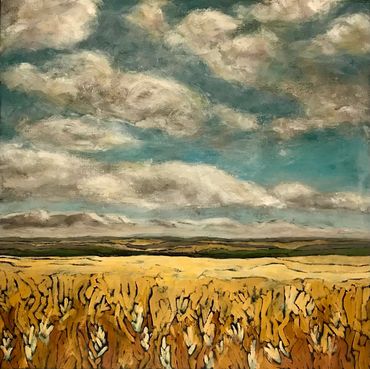 Field of Gold - 20 x 20” oil on deep canvas
