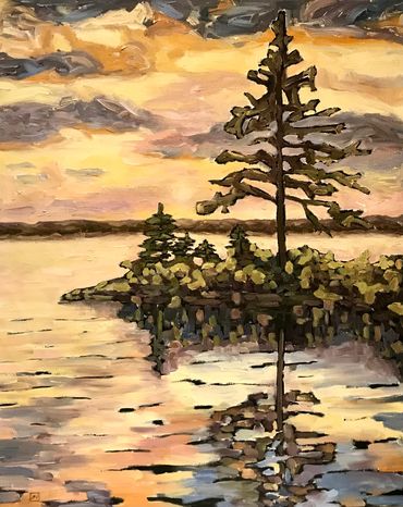 West Coast Vista - 30 x 24” oil on slim canvas 