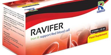 Ravifer: iron III 45 mg/ 10 ml, 10 oral vial solution