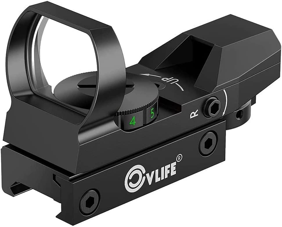 CVLIFE 1X22X33 Red Green Dot Gun Sight Scope Reflex Sight with 20mm Rail