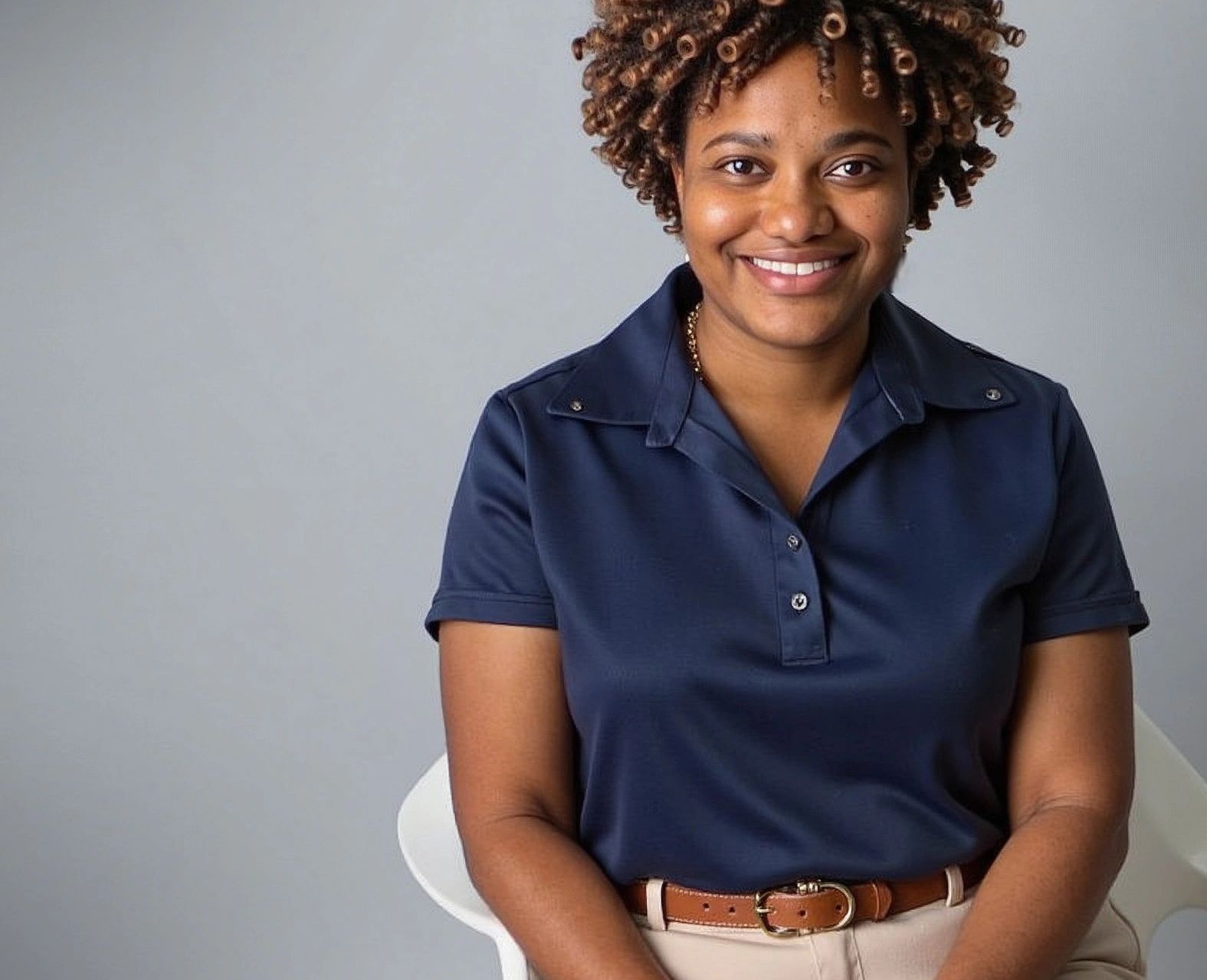 Dorcas Crumbley sitting in a chair 