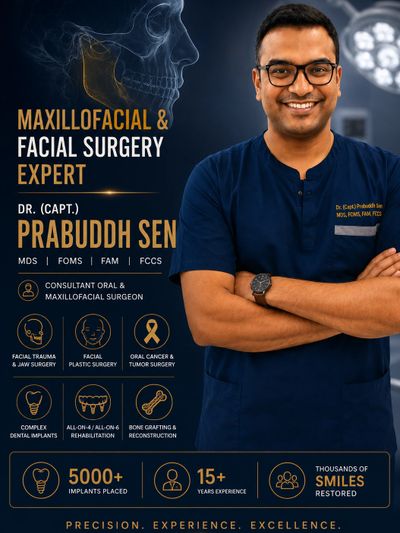 Dr. Prabuddh Sen, expert in maxillofacial and facial surgery with 15+ years experience.