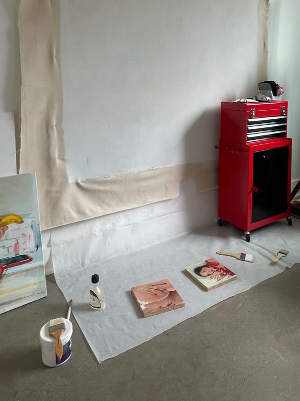 contemporary artist studio work space