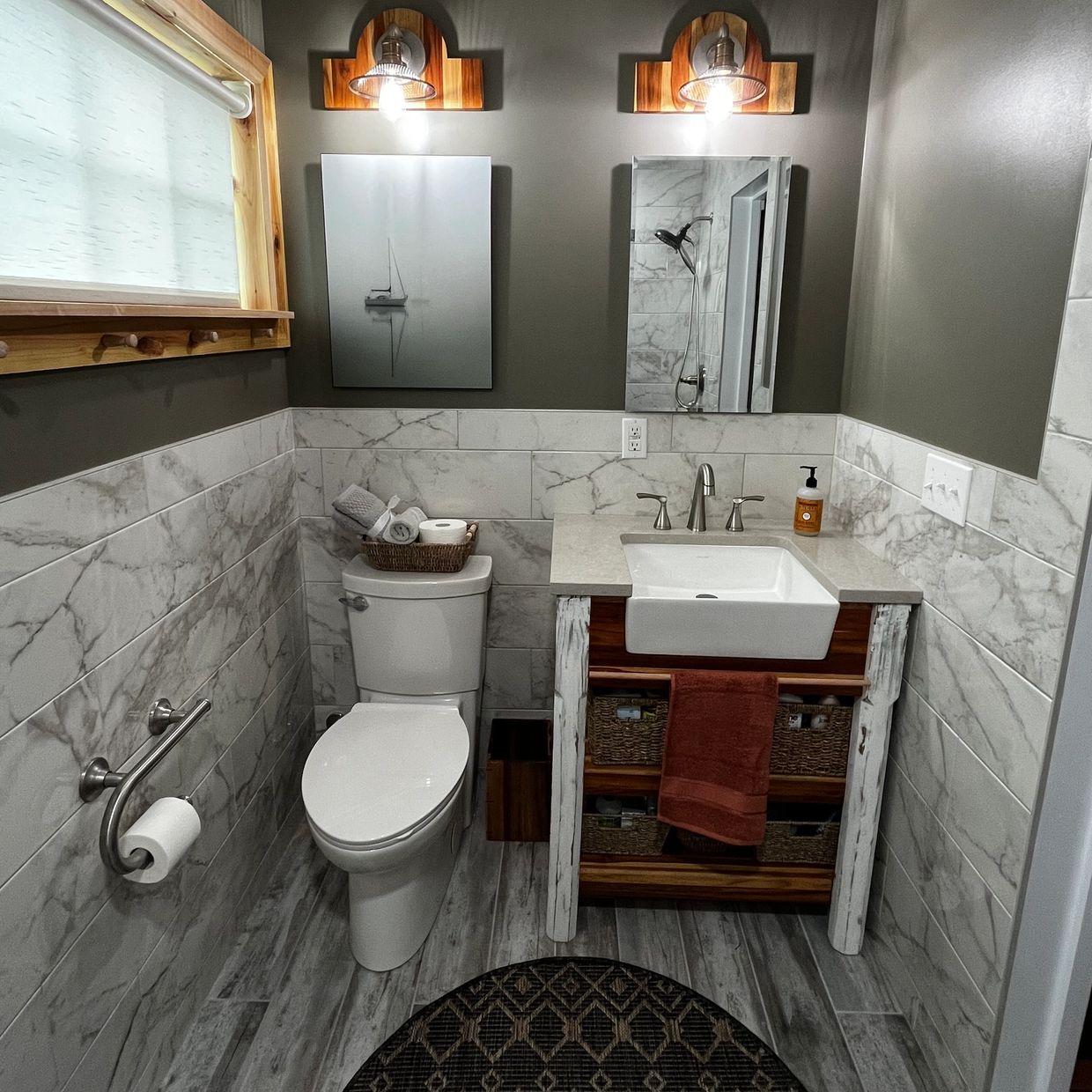 
tile bathroom remodel