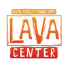 Logo for LAVA Center, a local arts hub.
