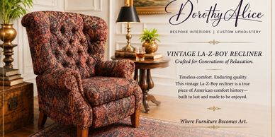 Vintage La-Z-Boy recliner in classic interior setting.