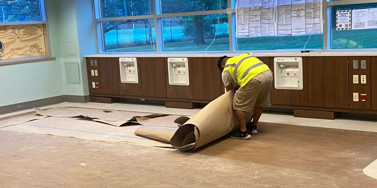 Post Construction cleaning, rough clean, final clean, touch up clean.