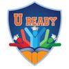 Colorful shield logo with 'U Ready' text and figures.