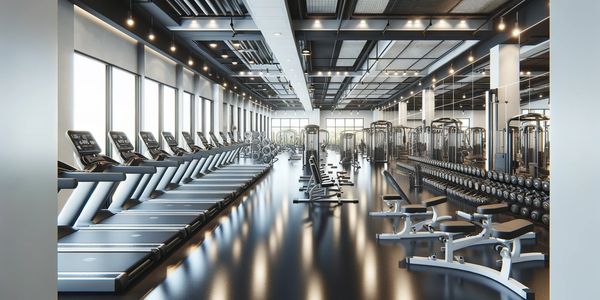 Clean fitness center