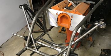Replacing and crashed front end of 33 Dodge roadster
