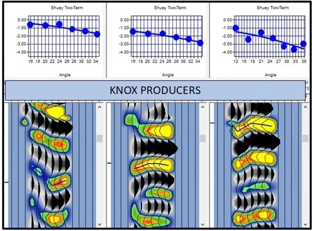 Seismic gathers: Knox Formation. Applicable for Indiana, Ohio, Kentucky