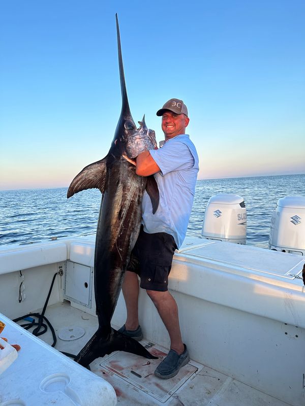 Wow! Look at that monster Swordfish. 