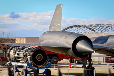 Pratt & Whitney J58 engine from the SR-71 Blackbird. Blackbird Airpark Palmdale California.