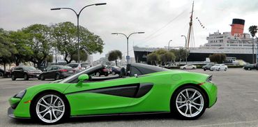 24 hours with a Mclaren 570S Spider courtesy of McLaren Beverly Hills. Queen Mary in the background 