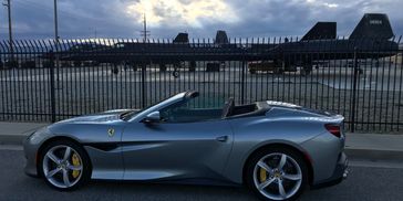 Ferrari Portofino outside Blackbird Airpark Palmdale California