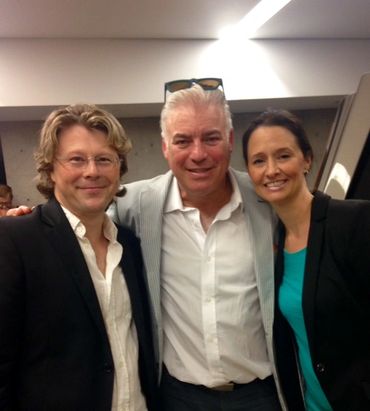 My wife Kelly and I with McLaren designer Frank Stephenson. 