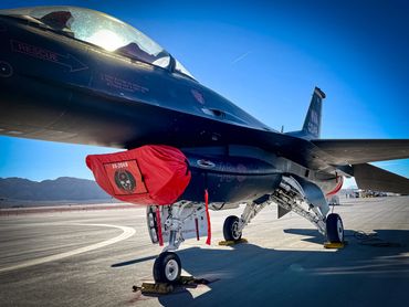 F-16 nicknamed “Wraith” from the 64th Aggressor Squadron based at Nellis AFB outside of Las Vegas Ne