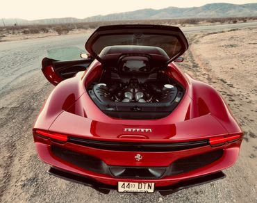Ferrari 296 GTB. Mojave California. 