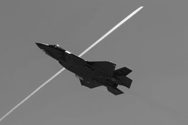 F35A over Nellis AFB.