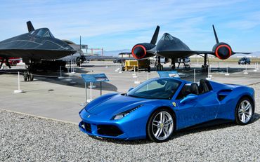 Ferrari 488 spider. Blackbird Airpark Palmdale California.