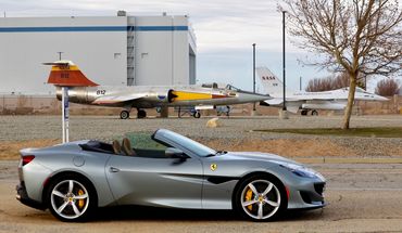 Ferrari Portofino. Lockheed Martin Plant 42 Palmdale California. 