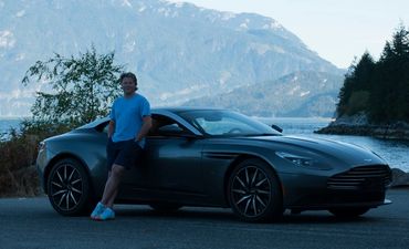 Porteau Cove Provincial Park  with an Aston Martin DB11. 