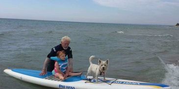 My father and daughter with Bella Roo! 