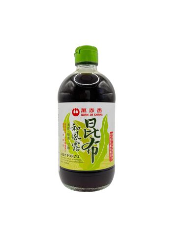 WJS042 Kelp Ponzo 450ml 萬家香 昆布和風露