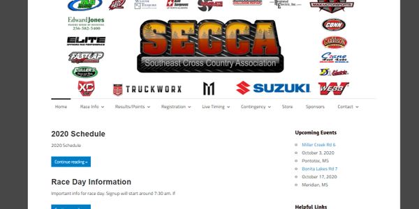 Secca Racing Website