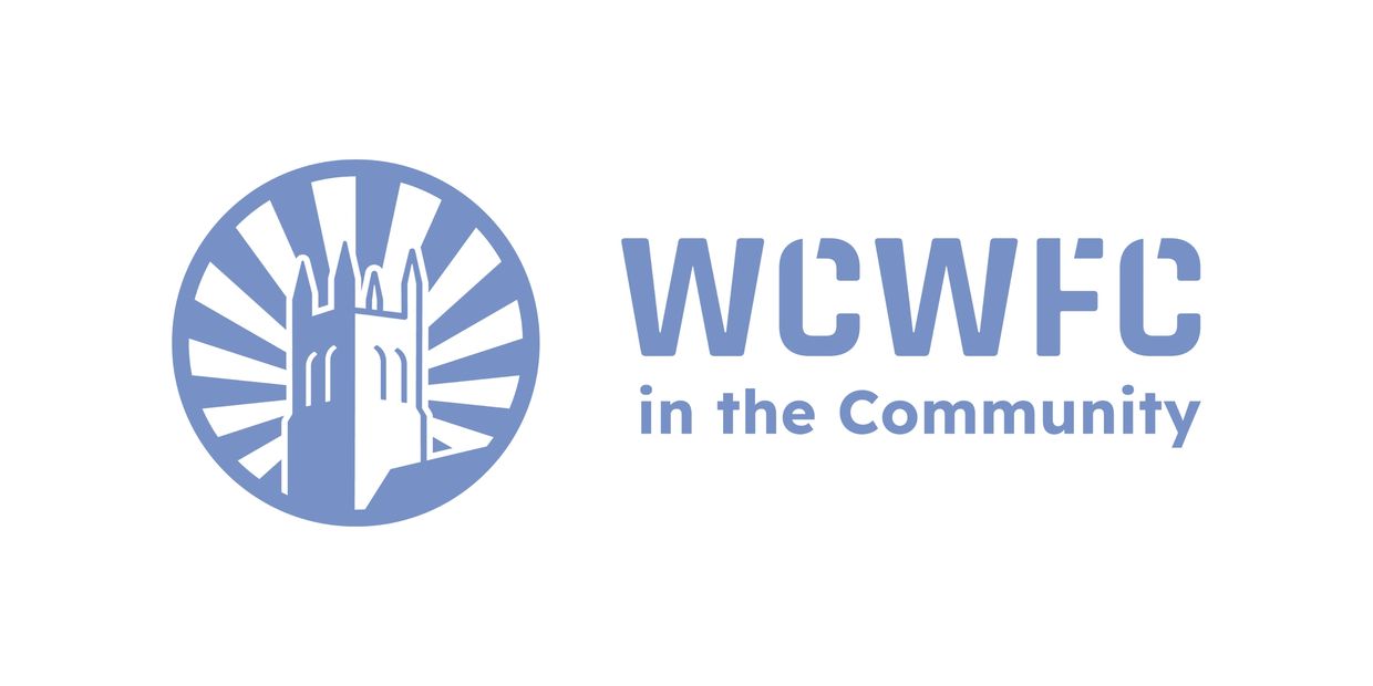 WCWFC community logo featuring a stylized tower with rays.