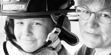 Mother to a large family this picture was taken w/my son at a fundraiser for a rural Fire station. 
