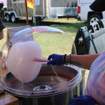 spinning cotton candy