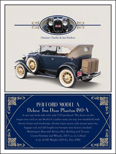 1931 Ford Model A Deluxe Two Door Phaeton 180-A