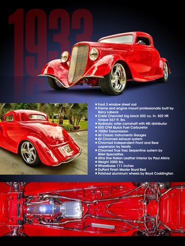 1933 Ford 3 Window Street Rod