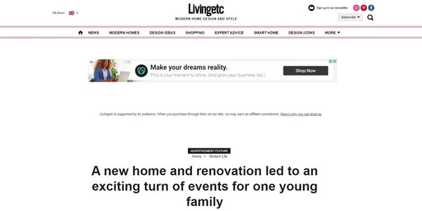 livingetc website