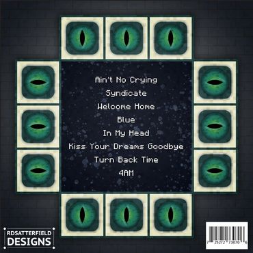 Digital album tracklist for "Songs of the SMP."  Pictured is an ender portal from Minecraft.
