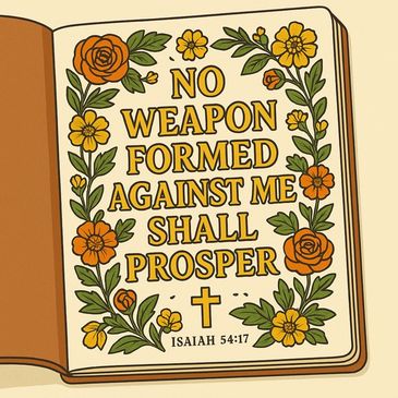 No weapon formed against me shall prosper
-Isaiah 54:17
