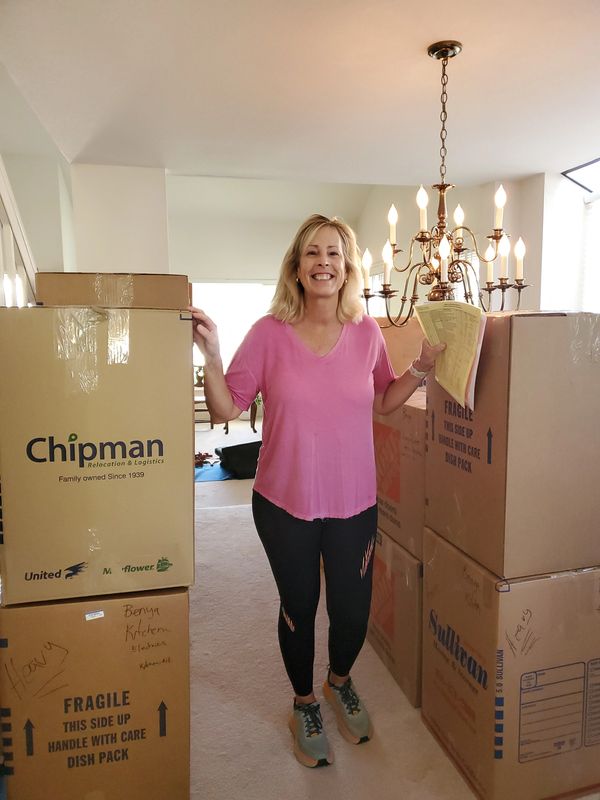 All packed and ready for Moving Company movers.