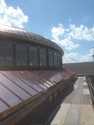 standing seam copper roofing
