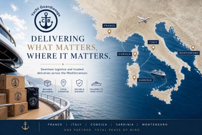 Yacht Guardian delivers reliable logistics and trusted deliveries across the Mediterranean.