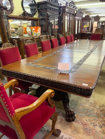 Large Carved Dining Tables